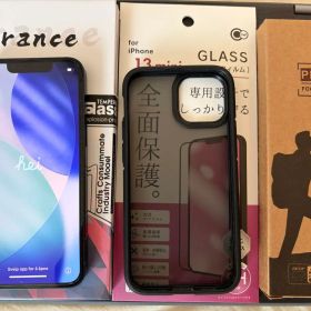 iPhone 13 mini 新品ケース・フィルム2個・純正ケーブル・イヤホン付