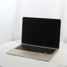【中古】Apple(アップル) MacBook Air 13.6-inch Early-2024 MRXT3J／A Apple M3 8コアCPU_8コアGPU 8GB SSD256GB スターライト 〔26.3 Tahoe〕 【269-ud】