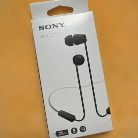 SONY WI-C100 ブラック ワイヤレスステレオヘッドセット