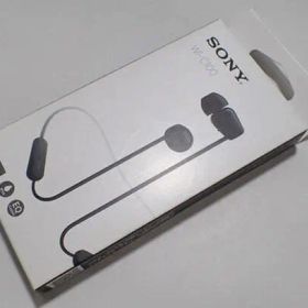 ソニー ワイヤレスイヤホン WI-C100 BZ 防滴 ブラック DSEE搭載