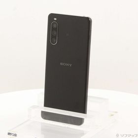 (中古)SONY Xperia 10 IV 128GB ブラック A202SO Softbank SIMフリー(348-ud)