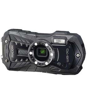 リコー RICOH WG-70 ブラック 防水 耐衝撃 防塵 耐寒 アウトドアカメラ コンパクトデジタルカメラ コンデジ カメラ 中古