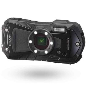 【中古】RICOH WG-80 BLACK リコー本格防水デジタルカメラ 14m防水 (連続2時間) 1.6m耐衝撃 防塵 -10℃耐寒 アウトドアで