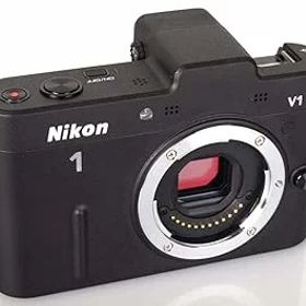 【中古】Nikon ミラーレス一眼カメラ Nikon 1 ニコンワン V1 ブイワン ボディ ブラック N1 V1 BK