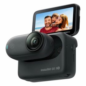 【25日はエントリーで最大5000p＆クーポン配布】Insta 360 インスタ360GO 3S 128GB ミッドナイトブラック CINSAATA-GO3S128K(2613575)送料無料