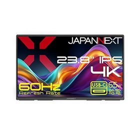 JAPANNEXT 液晶ディスプレイ23.8型/3840×2160/HDMI×1、USB-C×2/スピーカー有/2年保証 ブラック JN-MD-IPS238U-C6 1点