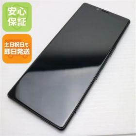 超美品 SOV40 Xperia 1 ブラック スマホ 本体 白ロム 土日祝発送OK 05000
