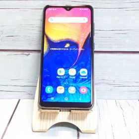 au Galaxy A20 SCV46 Black 本体 白ロム SIMロック解除済み SIMフリー B307225