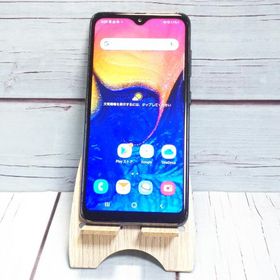 au Galaxy A20 SCV46 Black 本体 白ロム SIMロック解除済み SIMフリー B682289