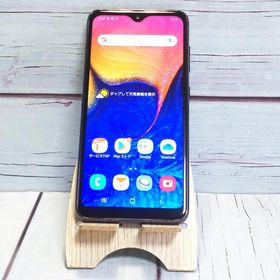 au Galaxy A20 SCV46 Black 本体 白ロム SIMロック解除済み SIMフリー B175019