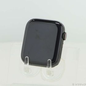 (中古)Apple Apple Watch Series 4 GPS + Cellular 44mm スペースブラックステンレススチールケース バンド無し(247-ud)