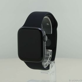 (中古)Apple Apple Watch Series 4 GPS 44mm スペースグレイアルミニウムケース ブラックスポーツバンド(247-ud)