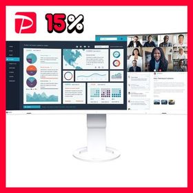 EIZO 95.3cm 37.5型カラー液晶モニター FlexScan EV3895 ホワイト EV3895-WT