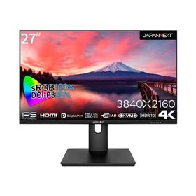 JAPANNEXT ジャパンネクスト 4K対応 27型液晶ディスプレイ/DP×1、HDMI×1、Type-C×1/ブラック/2年保証 JN-IPS273UHDR-C65W