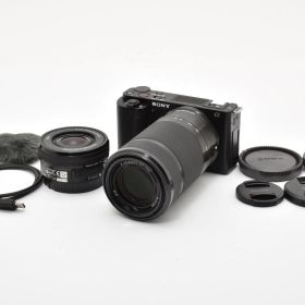 【返品保証】★美品★ソニー SONY VLOGCAM ZV-E10 ダブルズームキット 《ショット数8,690回》★ L698#8026