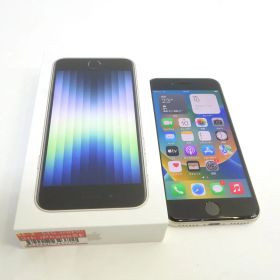 SIMフリー iPhone SE（第3世代） 64GB スターライト MMYD3J/A バッテリー最大容量89％ ※中古/利用○