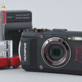 【中古】OLYMPUS オリンパス STYLUS TG-4 Tough ブラック 防水デジタルカメラ シャッター回数僅少