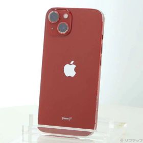 【中古】Apple(アップル) iPhone13 128GB プロダクトレッド MLNF3J／A SIMフリー 【247-ud】
