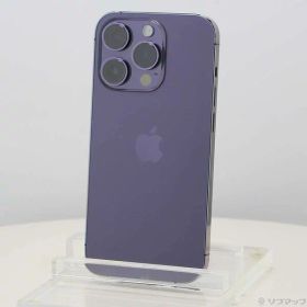 【中古】Apple(アップル) iPhone14 Pro 1TB ディープパープル MQ313J／A SIMフリー 【262-ud】