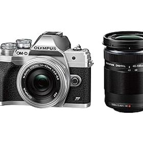 【中古】(非常に良い)OLYMPUS ミラーレス一眼カメラ OM-D E-M10 MarkIV EZダブルズームキット シルバー