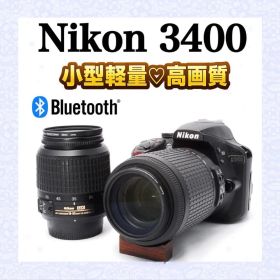 手ブレ補正付✨Nikon D3400✨ダブルレンズ✨一眼レフ✨付属品多数