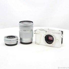 【中古】OLYMPUS(オリンパス) PEN E-PL10 EZ ダブルズームキット ホワイト 【349-ud】