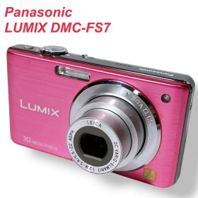 【動作品】Panasonic LUMIX DMC-FS7 ピンク デジカメ