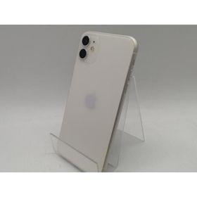 【中古】Apple SoftBank 【SIMロック解除済み】 iPhone 11 64GB ホワイト MWLU2J/A【熊本】保証期間１ヶ月【ランクC】