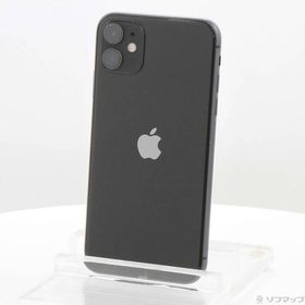 〔中古〕Apple(アップル) iPhone11 128GB ブラック MWM02J／A SIMフリー〔276-ud〕