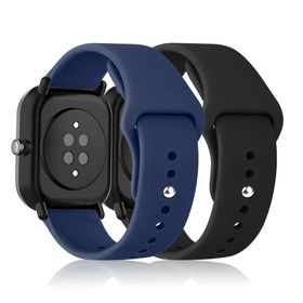 (RicYeel) 20mm シリコンバンド Amazfit Active/Amazfit GTR Mini/Amazfit GTS 4 Mini/Amazfit GTS 4/GTS 3/GTS 2 Mini 対応 バンド (2個