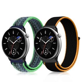 Amazfit Active / GTS 4 Mini / GTR Mini / Bip 3 / Bip 3 Pro ベルト 20mm バンド ナイロン 替えベルト 編組ストラップ ベルクロ サイズ