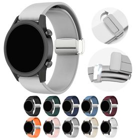 Amazfit バンド ベルト シリコン バンド幅 20mm 22mm マグネット付き 磁気付き Active Balance Cheetah Pro Bip 5 GTR4 GTS4 交換リスト