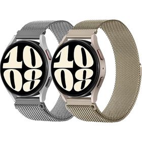 Galaxy Watch 7 / 6 / 5 / 4 40mm 44mm バンド amazfit gtr mini / gts4 mini ベルト ステンレス 通気 スメタルメッシュ レディース メン