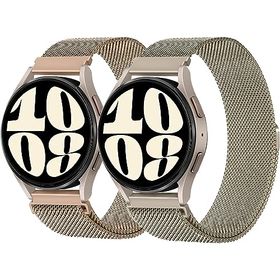 Galaxy Watch 7 / 6 / 5 / 4 40mm 44mm バンド amazfit gtr mini / gts4 mini ベルト ステンレス 通気 スメタルメッシュ レディース メン