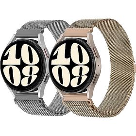 Galaxy Watch 7 / 6 / 5 / 4 40mm 44mm バンド amazfit gtr mini / gts4 mini ベルト ステンレス 通気 スメタルメッシュ レディース メン