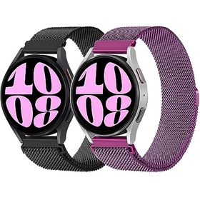 Galaxy Watch 7 / 6 / 5 / 4 40mm 44mm バンド amazfit gtr mini / gts4 mini ベルト ステンレス 通気 スメタルメッシュ レディース メン