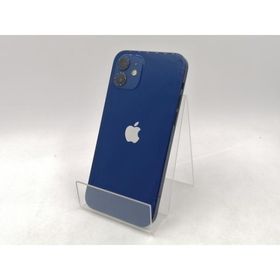 【中古】Apple SoftBank 【SIMロック解除済み】 iPhone 12 64GB ブルー MGHR3J/A【千葉】保証期間１ヶ月【ランクC】