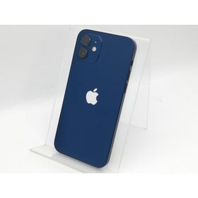 【中古】Apple SoftBank 【SIMロック解除済み】 iPhone 12 64GB ブルー MGHR3J/A【新宿】保証期間１ヶ月【ランクC】
