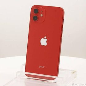 〔中古〕Apple(アップル) iPhone12 64GB プロダクトレッド MGHQ3J／A SIMフリー〔349-ud〕