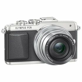 【中古】OLYMPUS PEN E-PL7 14-42mm EZレンズキット シルバー ミラーレス一眼 E-PL7 EZ LKIT SLV