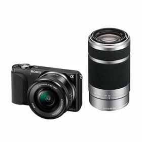 【中古】SONY ミラーレス一眼 NEX-3N ダブルズームレンズキット E PZ 16-50mm F3.5-5.6 OSS ＋ E 55-210mm F4.5-6.3 OSS ブラック NEX-3NY B