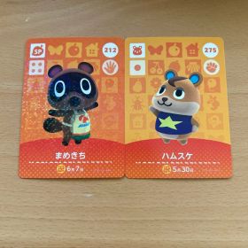 あつまれどうぶつの森 amiiboカード まめきち ハムスケ