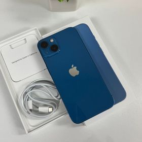 中古iPhone 13 256GB ブルー 国内SIMフリー 送料無料