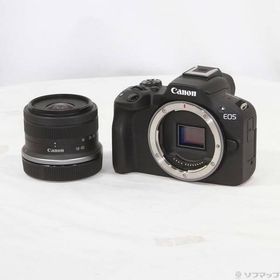 〔中古〕Canon(キヤノン) EOS R50 RF-S18-45 IS STM レンズキット ブラック〔258-ud〕