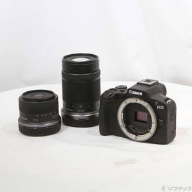 〔中古〕Canon(キヤノン) EOS R50 ダブルズームキット ブラック〔348-ud〕