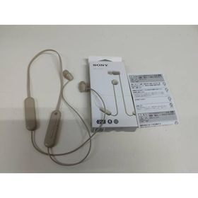 【良品】SONY WI-C100/YY2957/ワイヤレスステレオヘッドセット/ベージュ