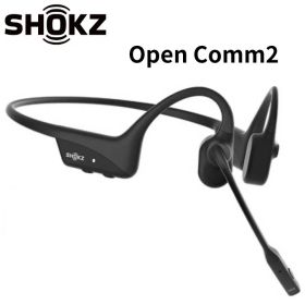 Shokz OPENCOMM2 ワイヤレス骨伝導ヘッドセット 2025Upgrade版 ブラック メーカー2年間保証 国内正規品 SKZ-EP-000039