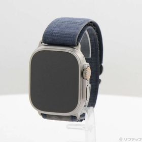 〔中古〕Apple(アップル) Apple Watch Ultra 2 GPS + Cellular 49mm チタニウムケース ブルーアルパインループ〔348-ud〕