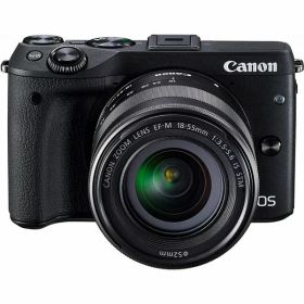 【中古】キヤノン Canon EOS M3 ブラック レンズキット ブラック EOSM3BK-1855ISSTMLK カメラ 中古 人気 おすすめ 高画質