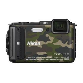 【中古】Nikon デジタルカメラ COOLPIX AW130 カムフラージュグリーン